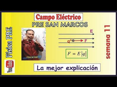 Campo Eléctrico Semana 11 Pre San Marcos Física Básica I