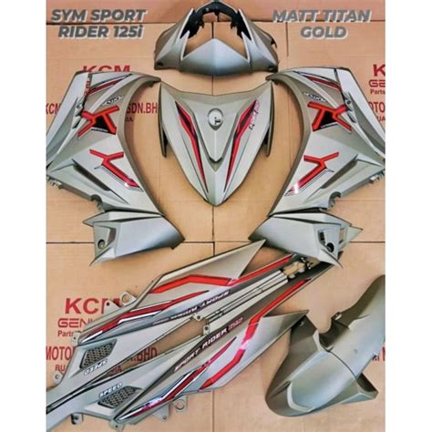 Coverset Sym Sport Rider 125i V1 V2 Kosong Dan Siap Sticker Shopee