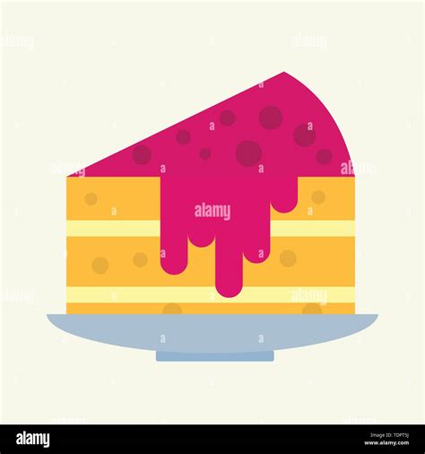 Rebanada De Pastel Ilustraci N Vectorial Imagen Vector De Stock Alamy