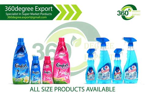 Comfort Cleaner and Colin Glass Cleaner Spray – 360 Degree Export