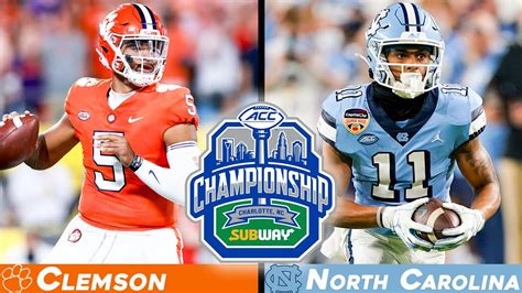 Acc Conference Championship Clemson Vs North Carolina Ncaa