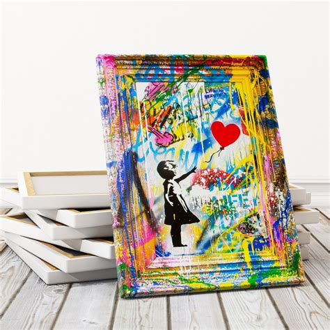 Banksy Balloon Girl Canvas Painting,street Art Hands Banksy Poster ...