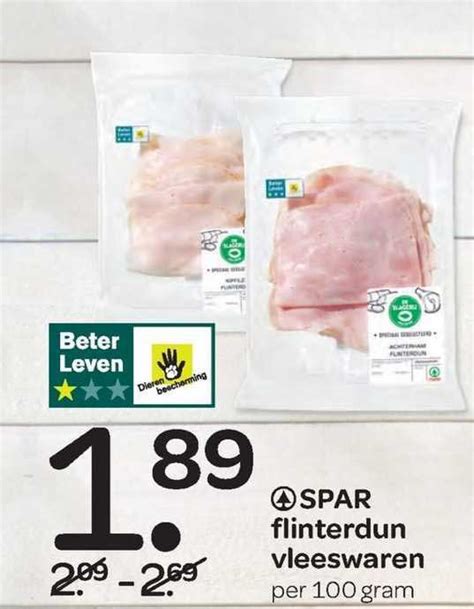 Spar Flinterdun Vleeswaren Aanbieding Bij Spar 1Folders Nl