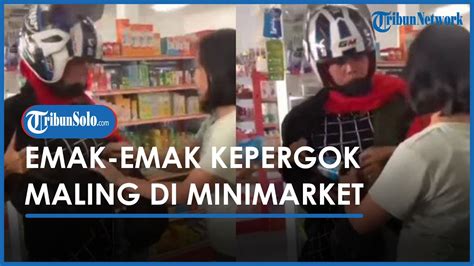 Emak Emak Kepergok Maling Di Minimarket Masukkan Susu Kaleng Ke Dalam