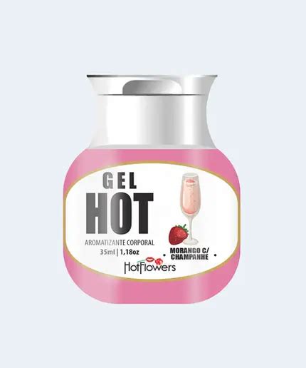 Gel Beij Vel Excitante De Morango Champanhe Gel Hot Hot Flowers Gel Beij Vel Excitante