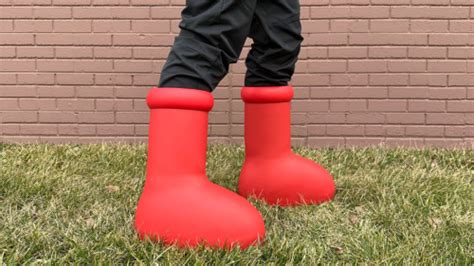 'I wore the MSCHF Big Red Boots.' This YouTuber told us all about his ...