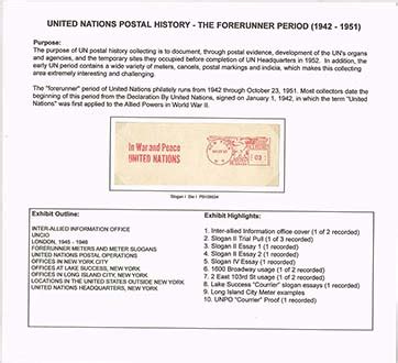 American Association Of Philatelic Exhibitors United Nations Postal