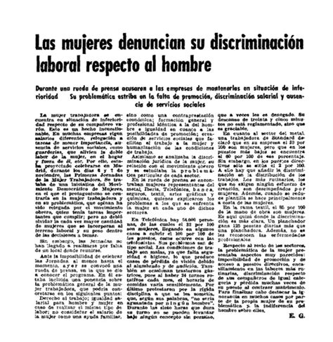 Las mujeres denuncian su discriminación laboral respecto al hombre