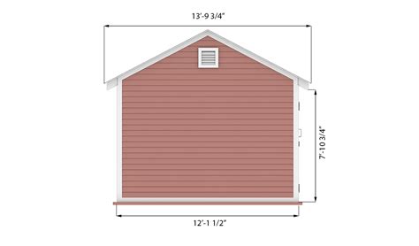 12x16 Gable Storage Shed Plans