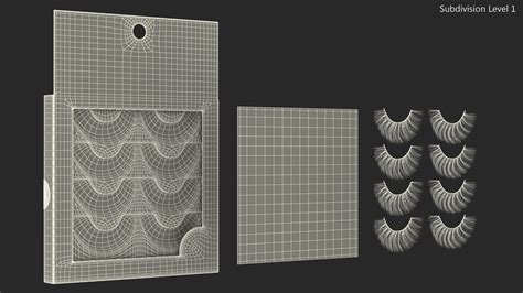 Pestañas postizas Naked Lashes en paquete Modelo 3D 69 3ds blend c4d fbx max ma lxo