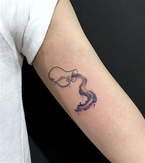 Unique And Gorgeous Aquarius Tattoos With Meanings Aquarius Tattoo