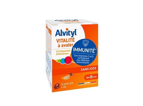 Alvityl Vitalité Dès 6 Ans 40 Comprimés Pharmacie En Ligne