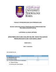 CTU552 ARTICLE REVIEW Docx FAKULTI PENGURUSAN DAN PERNIAGAAN BA234