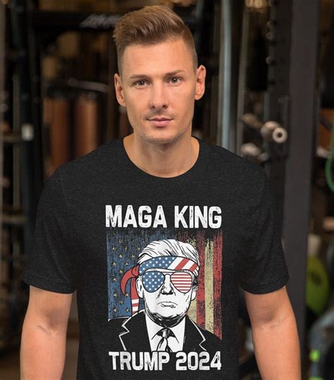 Maga King Trump 2024 T Shirt Usa Flag Pro Trump 2024 T Shirt Trump