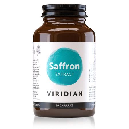 Viridian Saffron Extract 30mg With Marigold Veg Caps 30 Landys Chemist