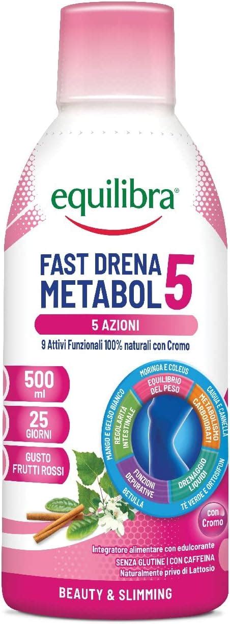 Equilibra Integratori Alimentari Fast Drena 5 Metabol Integratore