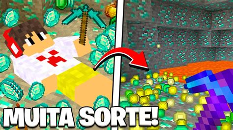 Top 5 Coisas Que SÓ Os Sortudos Fazem No Minecraft Youtube