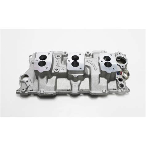 Garage Sale Edelbrock 5418 Small Block Chevy 3x2 3 Bolt Carb Intake Manifold