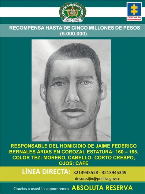 Retrato Hablado Y Recompensa Para Dar Con El Asesino Del Conductor De