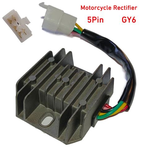 Original Universal Gy6 5 Wire Rectifier Regulator For Cg125 Fxd125 Xrm110 Rxt135 Motorcycle 5