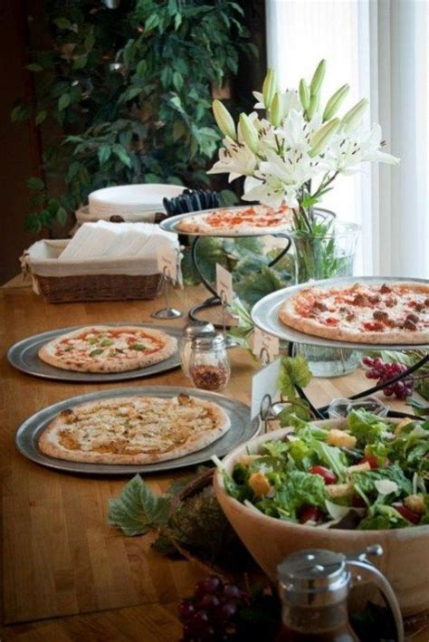 Fun Ways To Organize A Pizza Food Bar At Your Wedding Party Food