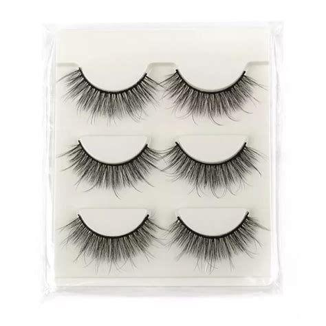 Faux Cils En Faux Vison Naturels Extensions De Cils Duveteux Et