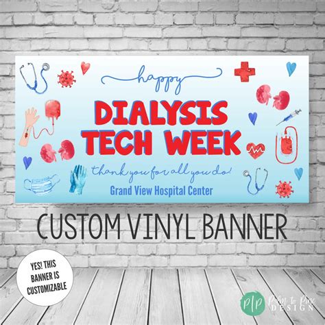 Dialysis Tech Week Appreciation Banner Cdt Appreciation Decor Nant