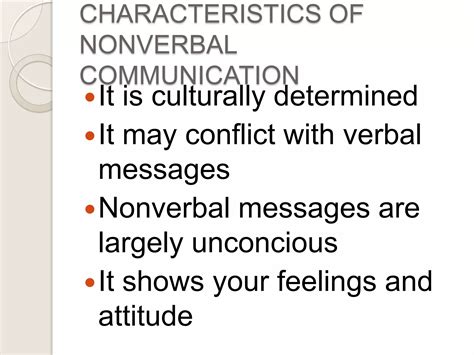 Nonverbal Communication Ppt