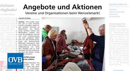 Angebote Und Aktionen Ovb Heimatzeitungen