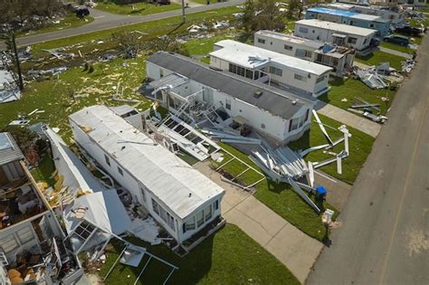 Casas Suburbanas Destruidas Por El Hurac N Ian En La Zona Residencial