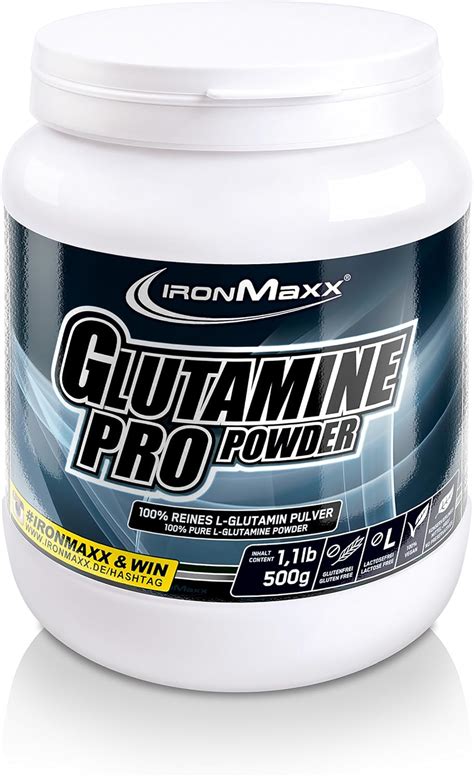 Ironmaxx 500g Glutamin Pro Powder Amazon Co Uk Health Personal Care