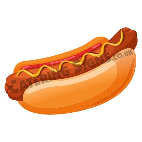 Hot Dog Cartoon - Catering Signs UK