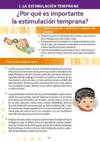 Guia De Estimulacion Temprana Para El Facilitador Artofit