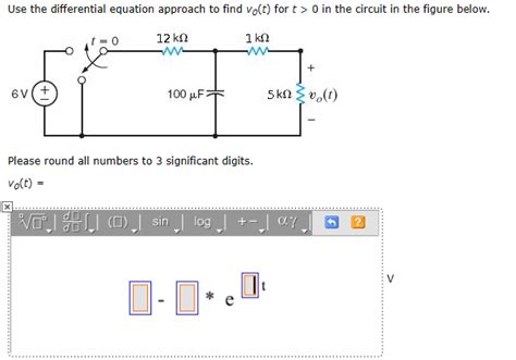 Solved Use The Differential Equation Approach To Find Volt Chegg