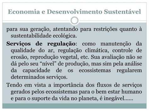 PPT Economia e Desenvolvimento Sustentável PowerPoint Presentation