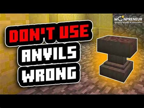 Master Minecraft Anvils Repair Enchant Code Tutorial Adventure