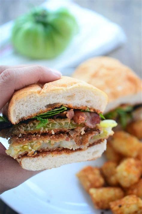 Fried Green Tomato BLT Sandwich | Recipe | Main dish recipes, Blt ...