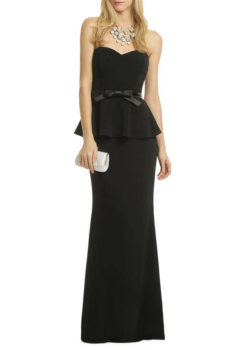 Rosalind Peplum Gown By Badgley Mischka Rent The Runway