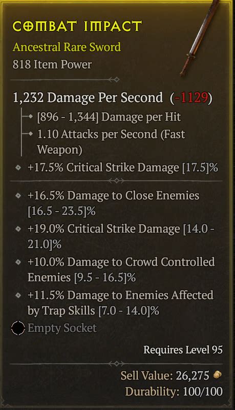 Sword 1h Ilvl818 Crit Close Dmg Cc Dmg Traps Topic D2jsp