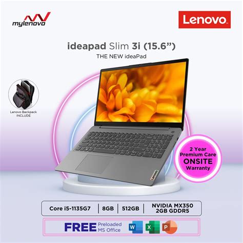 Lenovo Ideapad 3 15itl6 Intel Core I5 1135g7 8gb 512gb Ssd Nvidia Mx350 Shopee Malaysia