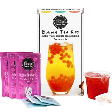 Buy Fruit Bubble Tea Kit Gift Box 3 Servings Set Includes Passion