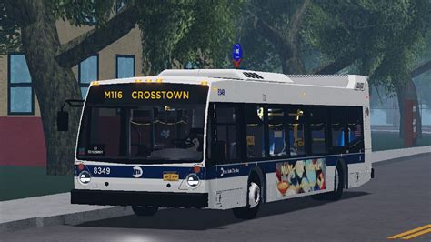 MTA Roblox Novabus LFS 8349 On The M116 Crosstown To East Side