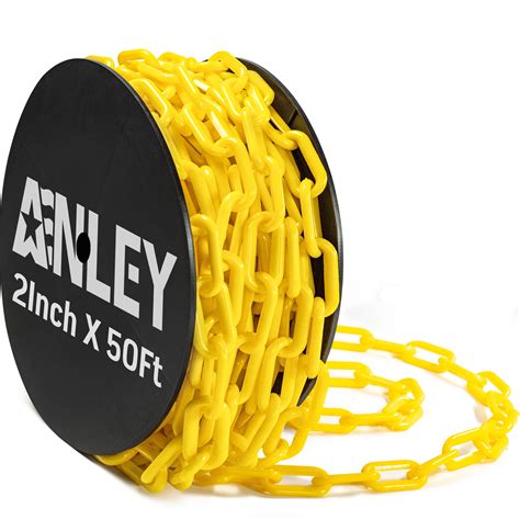 Anley Ft Plastic Chain Links Safety Barrier Chains For Crowd