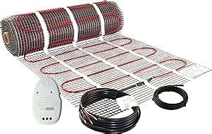 LuxHeat 10 Sqft Heating Mat 120v Electric Radiant Floor Heating