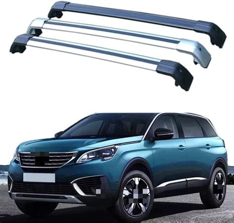 2PCS Aluminium Car Roof Rack Bars For Peugeot 5008 2016 2018 2019 2022