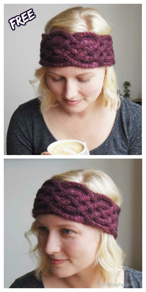 5 Knit Women Celtic Headband Free Knitting Patterns Knitting Pattern