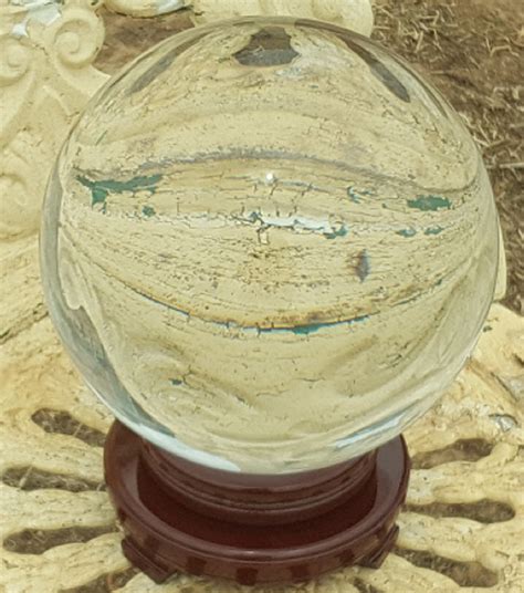 Huge Clear Lead Crystal Scrying Ball Looking Gazing Scrying 200 Ml