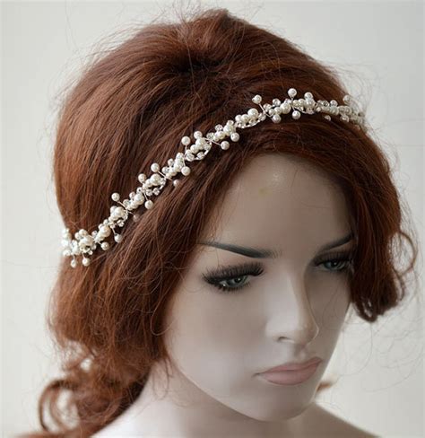 Bridal Headband Pearl Headpiece Pearl Wedding Headband