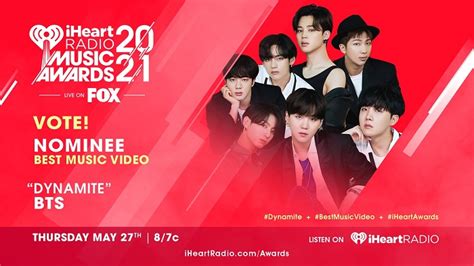 BTS Recibe Nominaciones En Los IHeartRadio Awards 2021 Kpop Facts