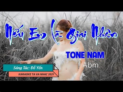 Karaoke I N U Em L Giai Nh N Tone Nam Tavanhac Youtube